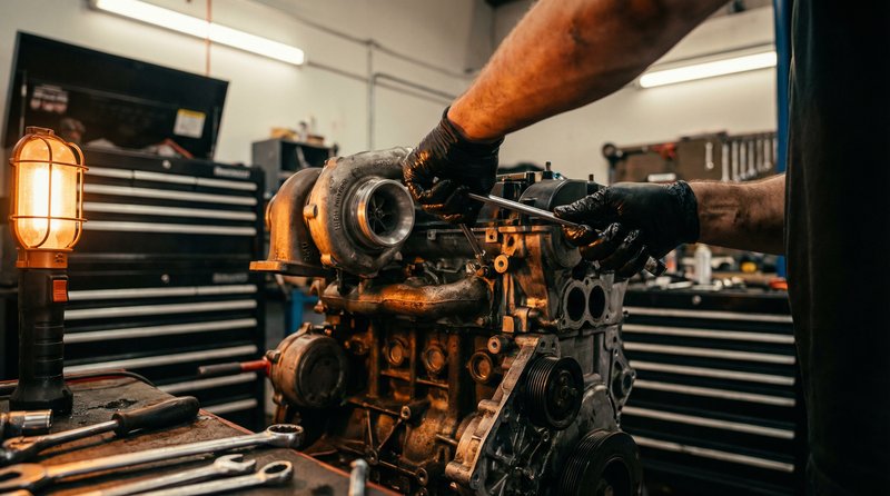 天美修车视频教程：涡轮增压器拆装